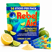 Rebel Aid Lemon/Lime Electrolyte Drink Powder (14 sticks)