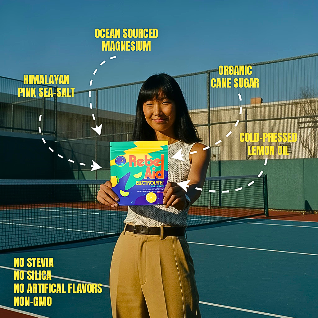 Rebel Aid Lemon/Lime Electrolyte Drink Powder (14 sticks)